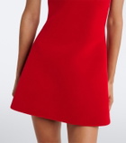 David Koma Off-shoulder velvet minidress