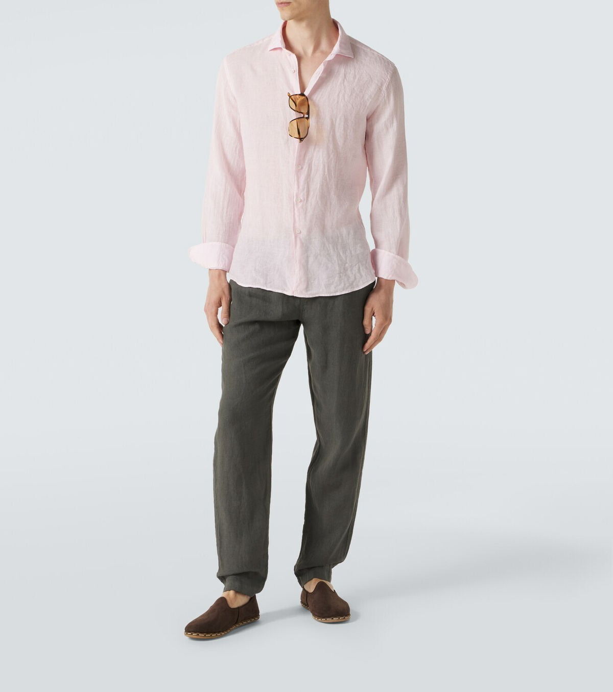 Fedeli Linen straight pants