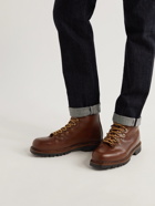 George Cleverley - Mountain Shearling-Lined Leather Boots - Brown