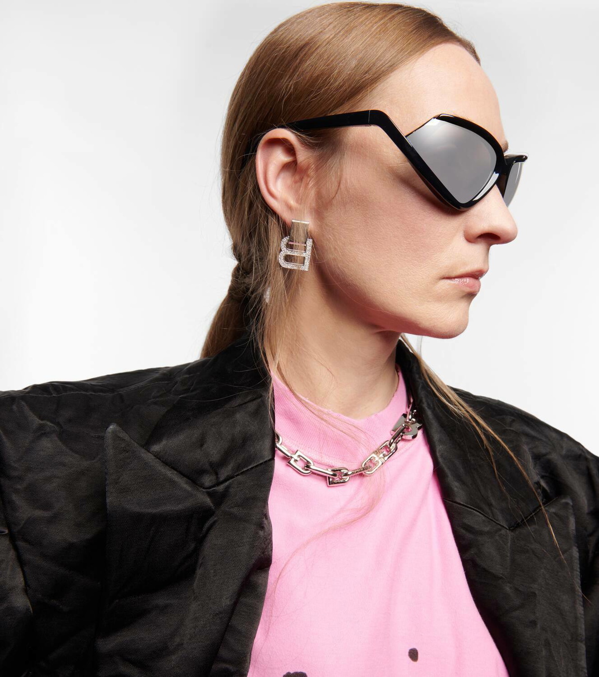 Balenciaga Side Xpander oval sunglasses Balenciaga