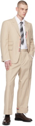 Thom Browne Khaki Grosgrain Cuff Trousers