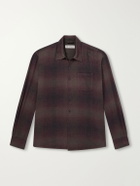 Our Legacy - Above Checked Cotton-Blend Flannel Shirt - Brown