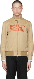 Burberry Beige Harrington 'Love' Jacket