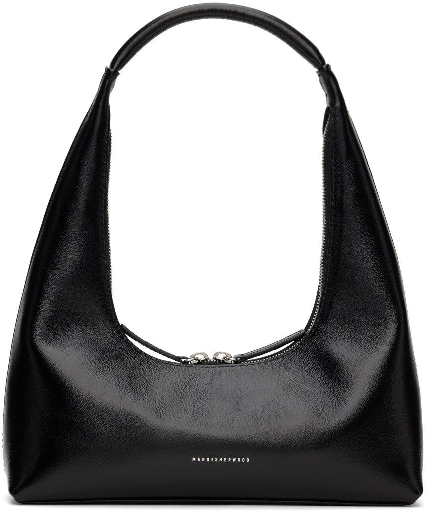 Marge Sherwood Black Medium Heart Pouch Marge Sherwood