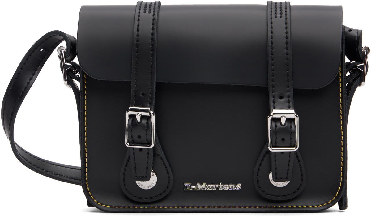 Dr. Martens Black 7 Inch Leather Crossbody Bag