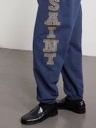 SAINT MXXXXXX - Saint College Logo-Print Cotton-Jersey Sweatpants - Blue