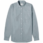 Norse Projects Men's Anton Light Twill Button Down Shirt in Light Stone Blue