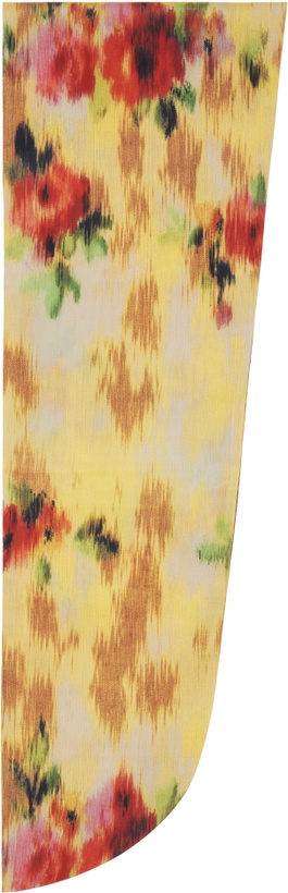 Photo: GANNI Yellow Print Wrap Scarf