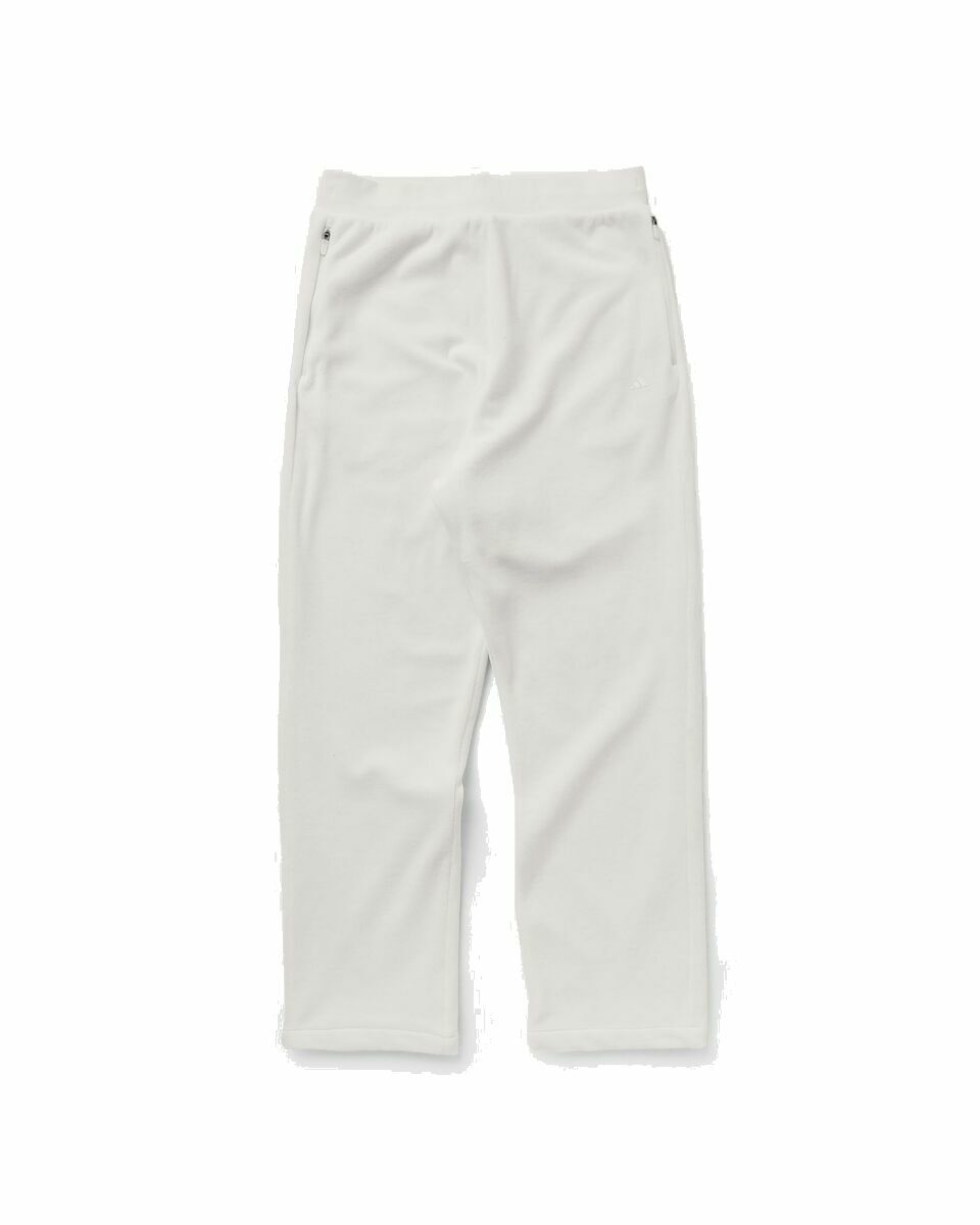 Photo: Adidas Basketball Velour Pants White - Mens - Sweatpants