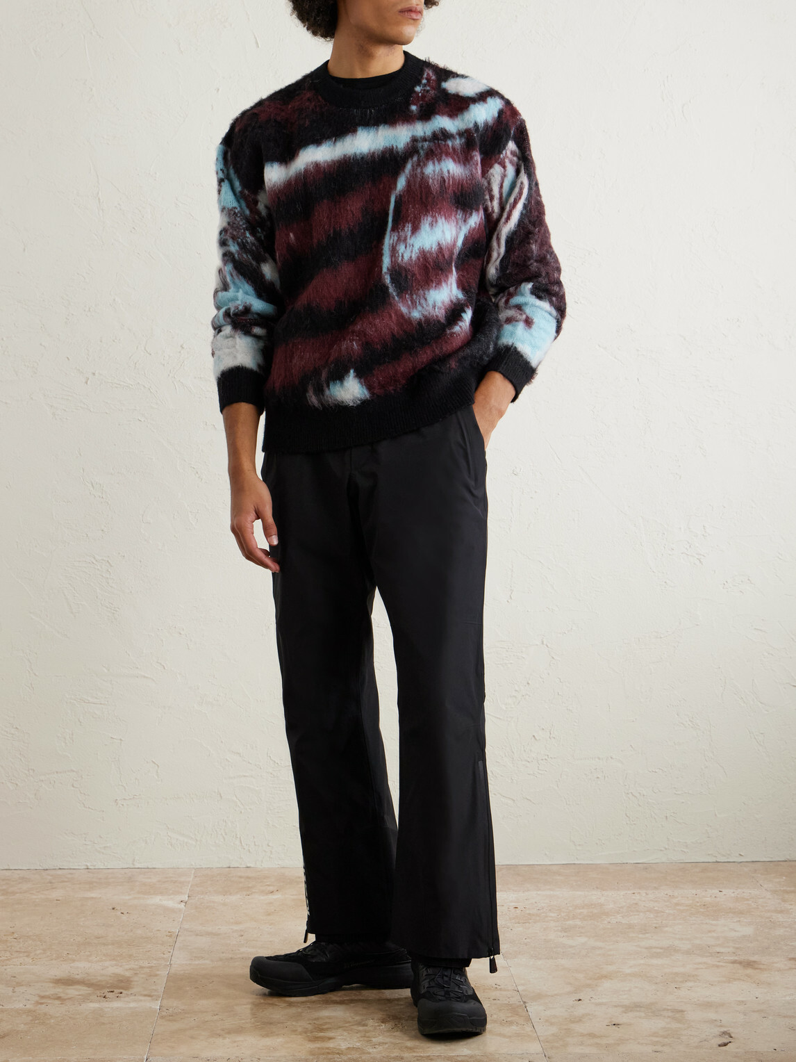 Aztech Mountain - Brushed Knitted Sweater - Burgundy