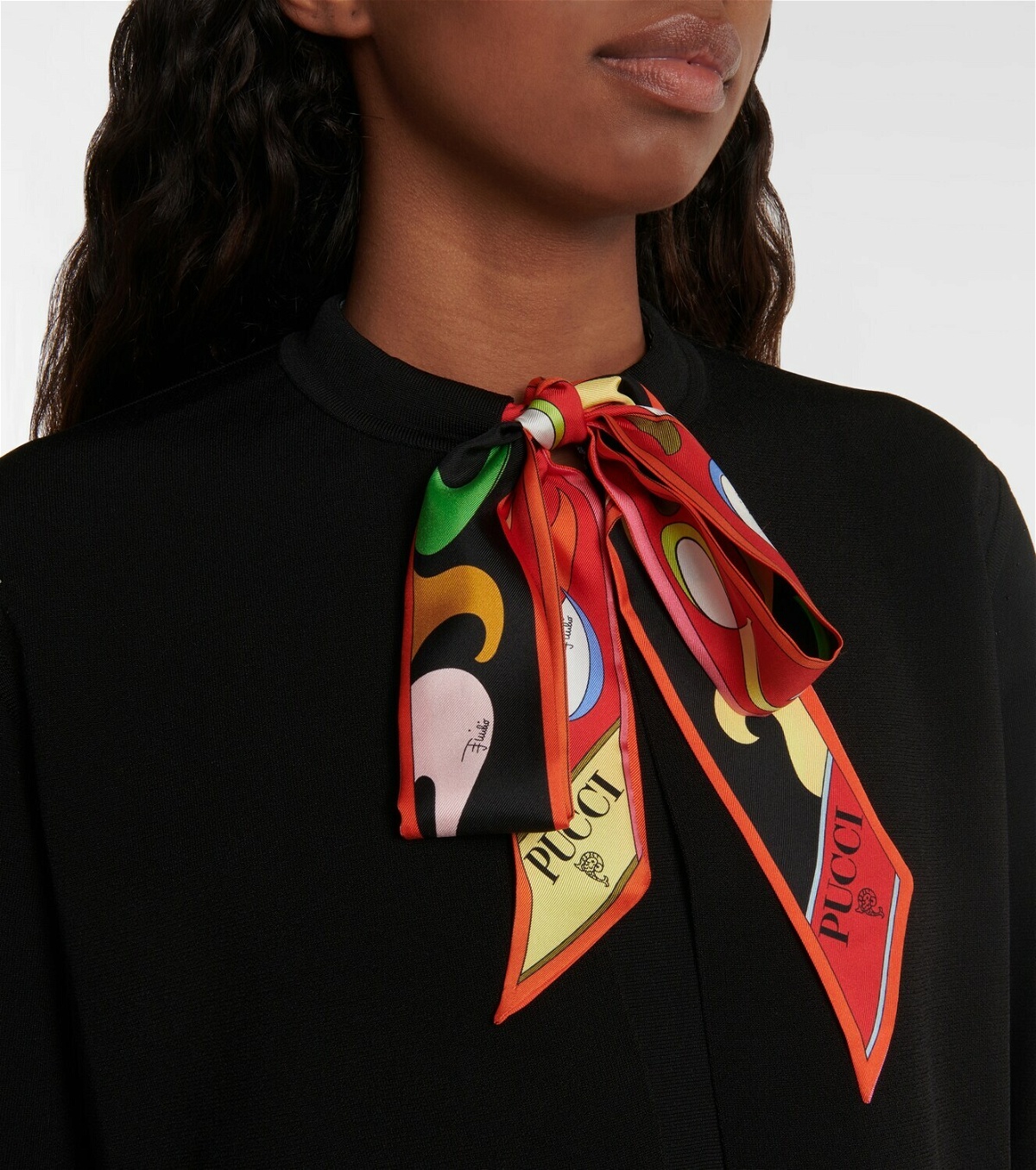 Pucci - Tie-neck cropped jacket Emilio Pucci