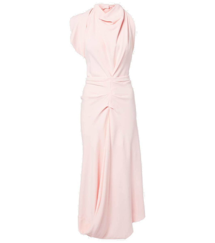 Photo: Victoria Beckham Scarf-detail open-back crêpe midi dress