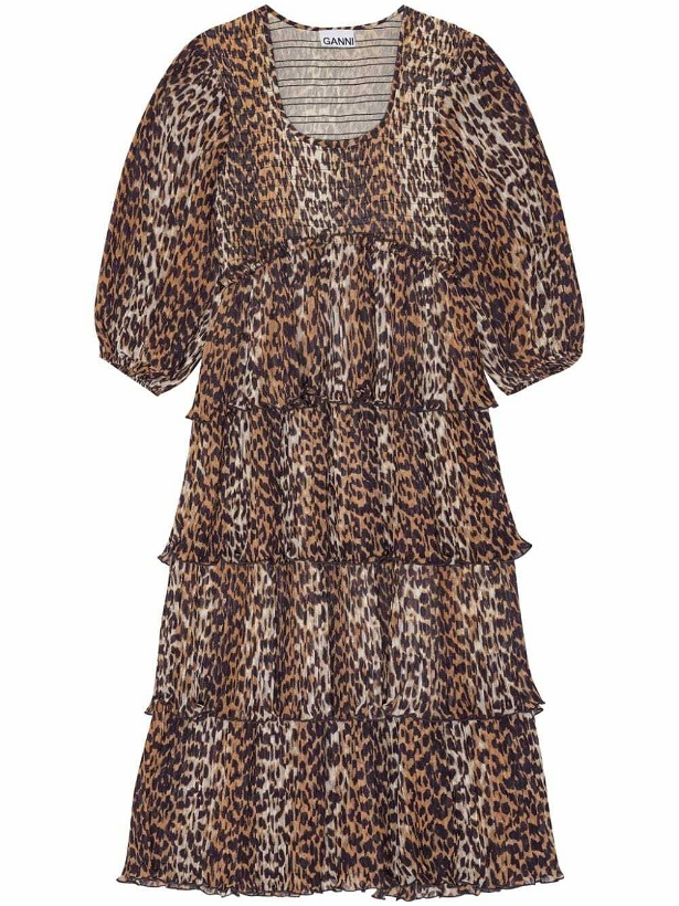 Photo: GANNI - Leopard Print Midi Dress