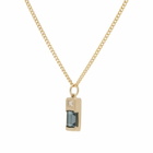 Miansai Men's Everett London Blue Topaz Pendant Necklace in Blue/Gold