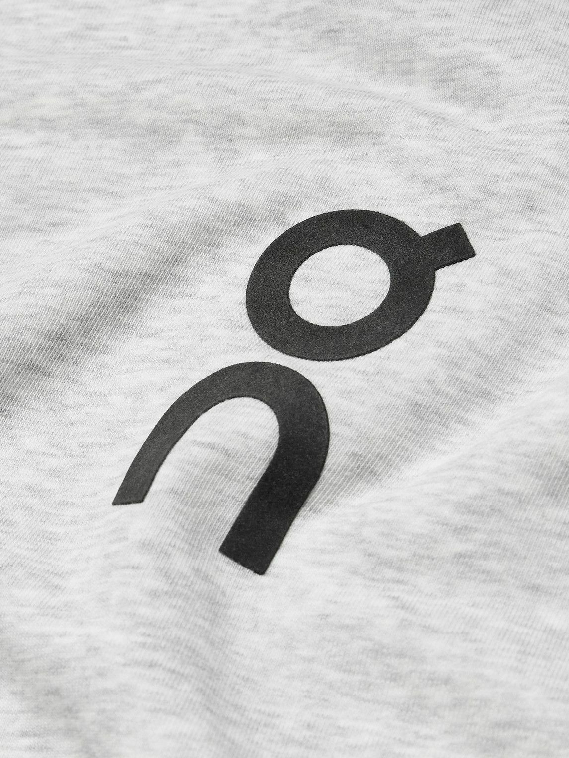 ON - Club Logo-Print Organic Cotton-Blend Jersey Hoodie - Gray