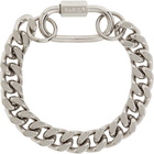 IN GOLD WE TRUST PARIS Silver Curb Chain Bracelet