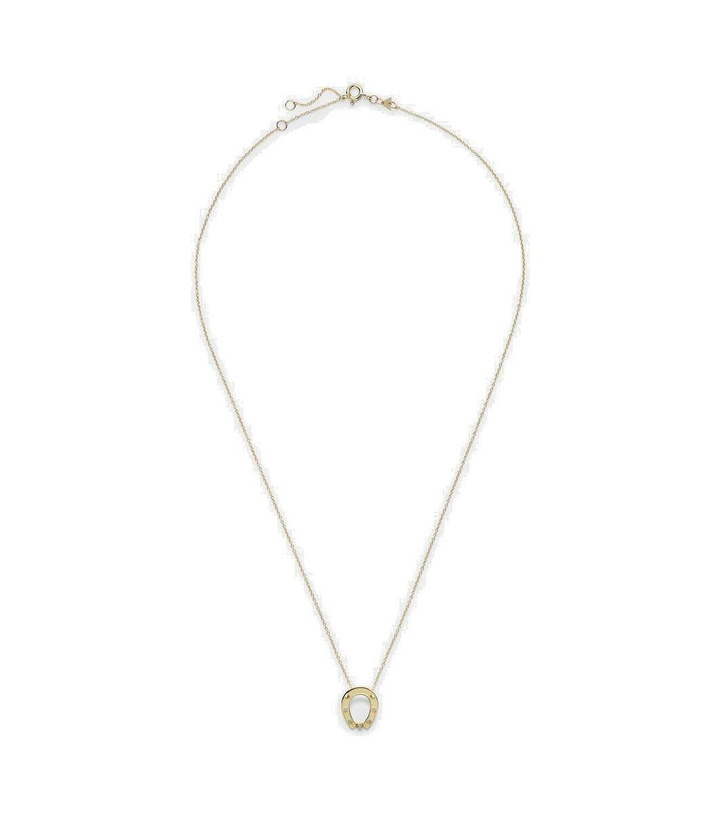 Photo: Aliita Horseshoe 9kt gold pendant necklace with diamond