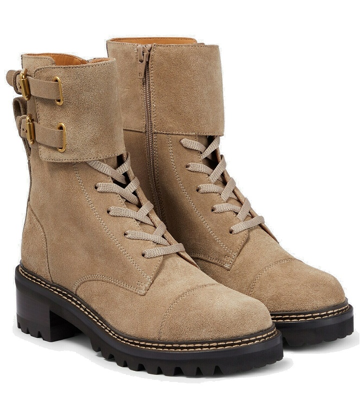 Photo: See By Chloé Mallory suede combat boots