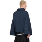 HODAKOVA Navy Double Breasted Upd Jacket