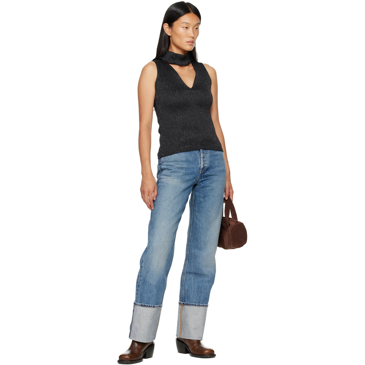 AGOLDE Blue Big Cuff Jeans