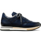 Dunhill - Duke Leather Sneakers - Blue