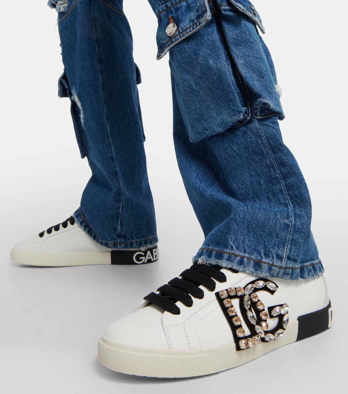 【関税＆送料込み】Dolce & Gabbana Portofino Vintage Leathe Dolce&Gabbana Portofino Vintage leather sneakers Dolce & Gabbana