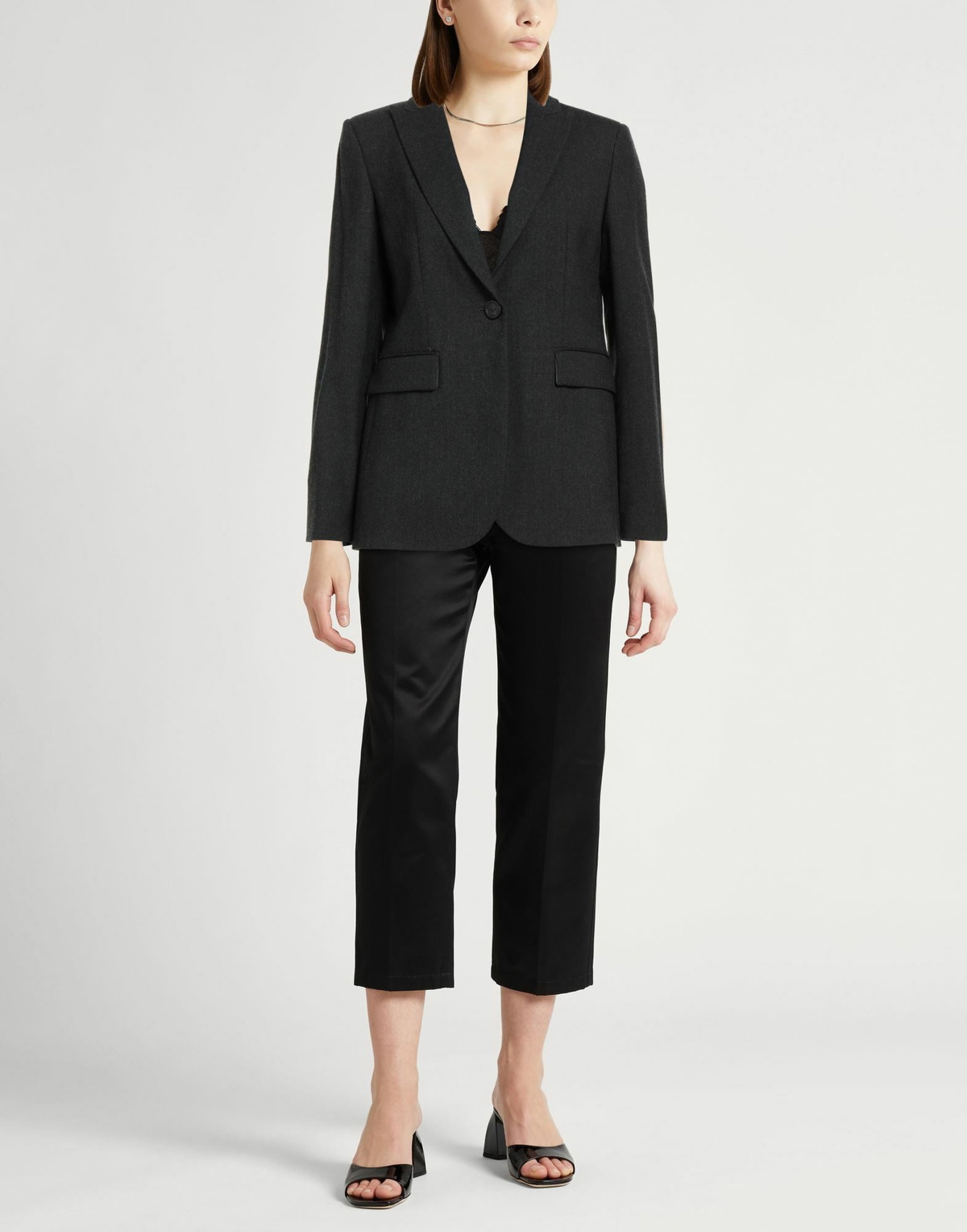 Peserico Womens Blazer Charcoal