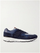 PAUL SMITH - Gordon Suede and Mesh Sneakers - Blue - 6
