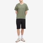 Homme Plissé Issey Miyake Men's Pleated T-Shirt in Sage Green
