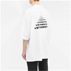Vetements Men's Pyramid Logo T-Shirt in White