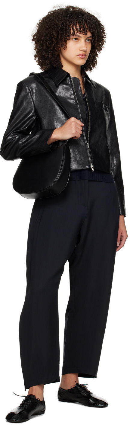 Dunst Black Half Moon Keyring Bag