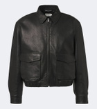Saint Laurent Leather blouson jacket