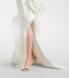 Maticevski Excitement ruffled one-shoulder gown