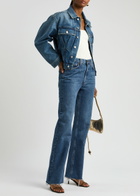 Agolde Zyla Belted Denim Jacket Blue