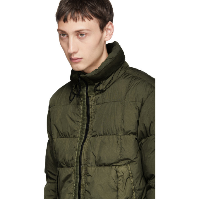 Stone island crinkle rep down best sale bomber jacket