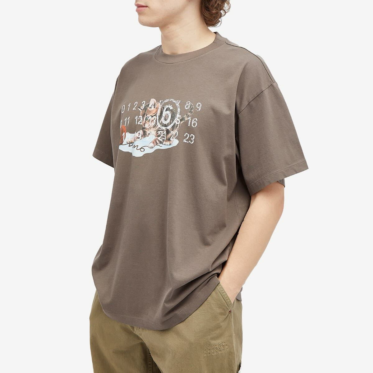 MM6猫ダークブラウン Tシャツ S MM6 Maison Margiela＞24'SSコレクションスタート！ | st
