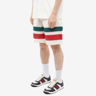 Gucci Men's Mesh Fabric Shorts in Ivory