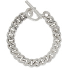 Pearls Before Swine Silver Sliced Link Bracelet