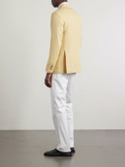 De Petrillo - Straight-Leg Cotton-Blend Twill Trousers - White