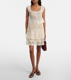 Anna Kosturova Florence crochet cotton miniskirt