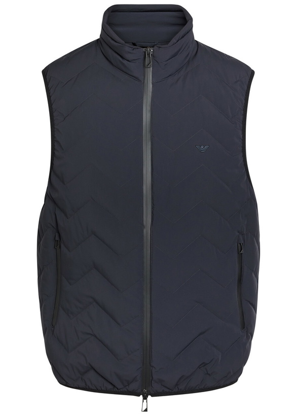 Photo: Emporio Armani Water-repellent Padded Stretch-nylon Gilet Navy