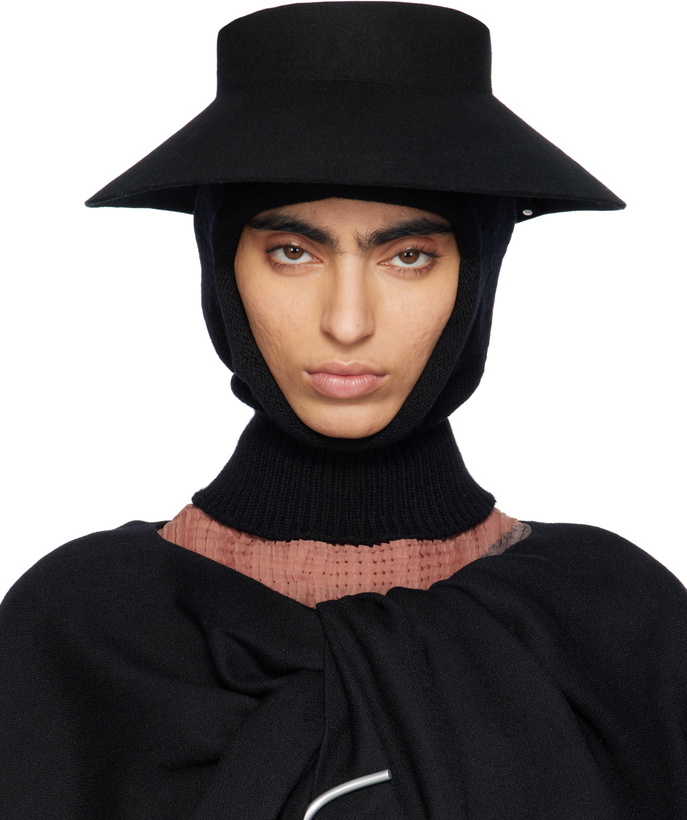 Photo: ISSEY MIYAKE Black Petal Cap