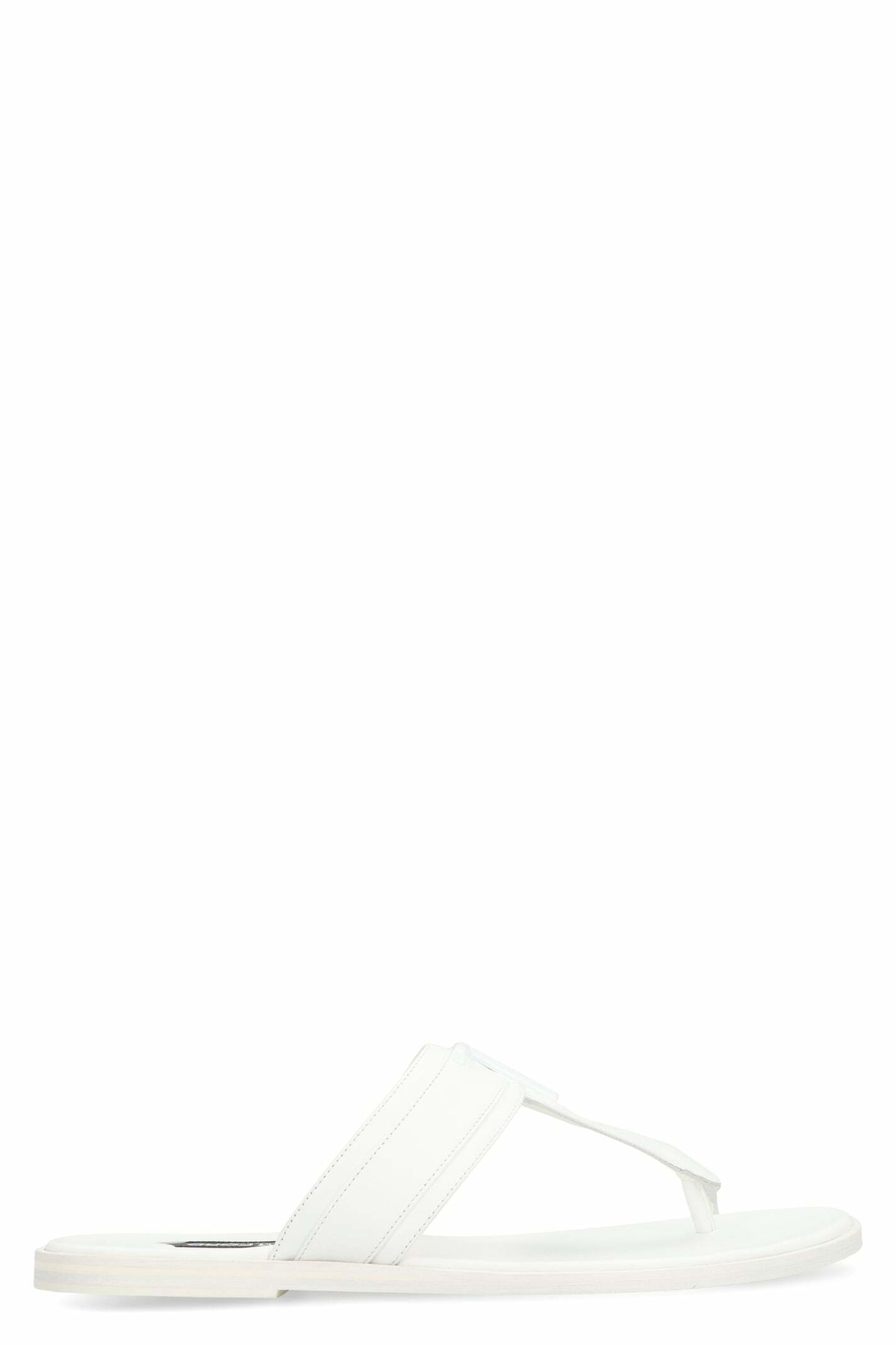Tom Ford Leather Sandals With Perforated Logo Detail TOM FORD