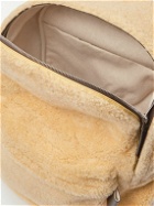 Bottega Veneta - Leather-Trimmed Shearling Backpack