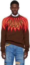 Marni Brown & Orange Fire Island Sweater