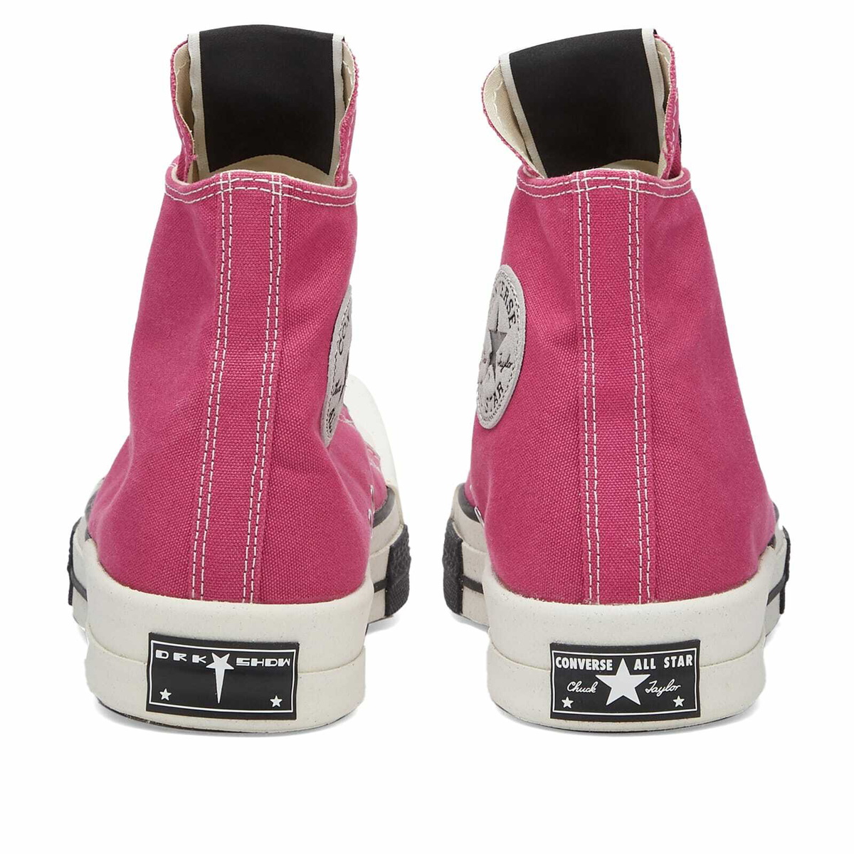 Converse x DRKSHDW TURBODRK LACELESS Hi-Top Sneakers in Hot Pink 
