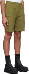 Helmut Lang Green Cotton Shorts