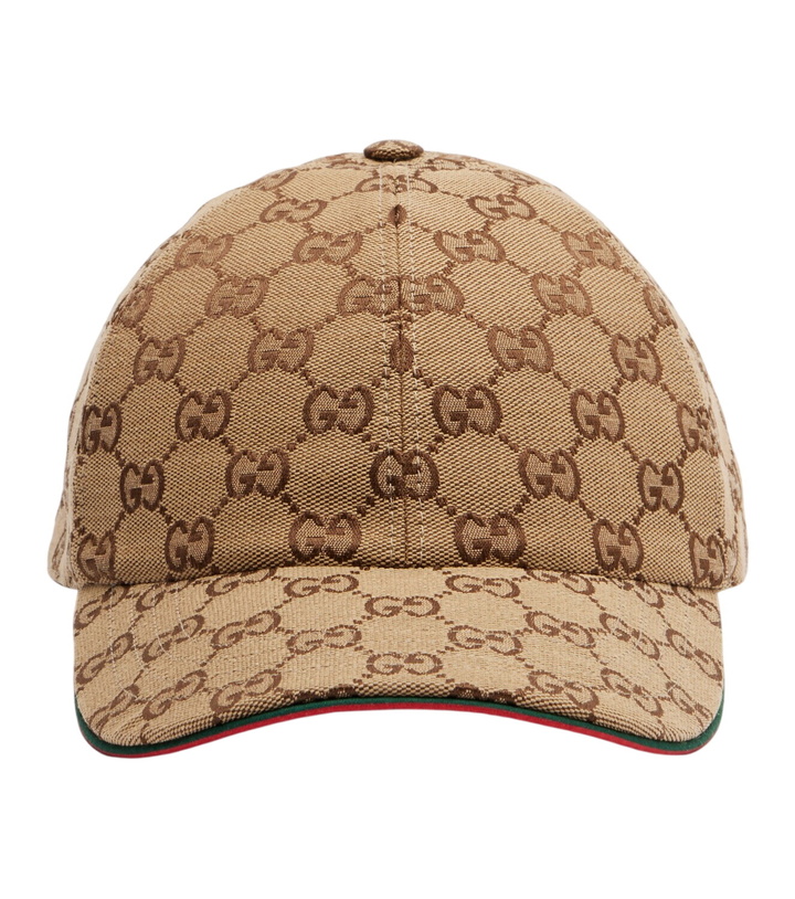 Photo: Gucci GG Supreme Canvas cotton-blend baseball cap