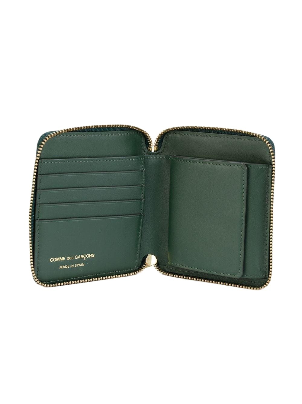 Comme des Garçons Wallet Logo Print Zipped Wallet