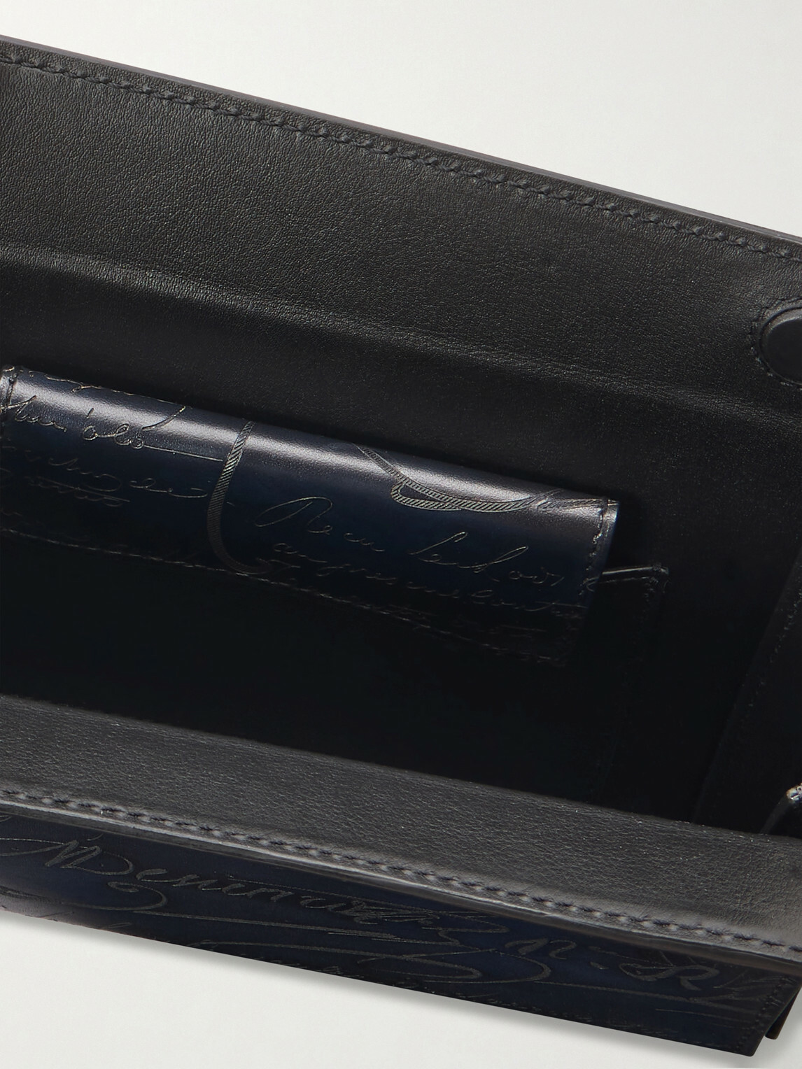 Berluti - Jour de Poche Scritto Venezia Leather Messenger Bag